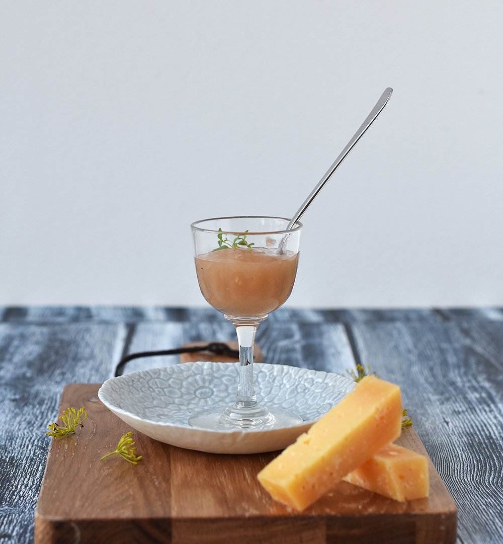 Pair your cheese with homemade apple butter with ginger